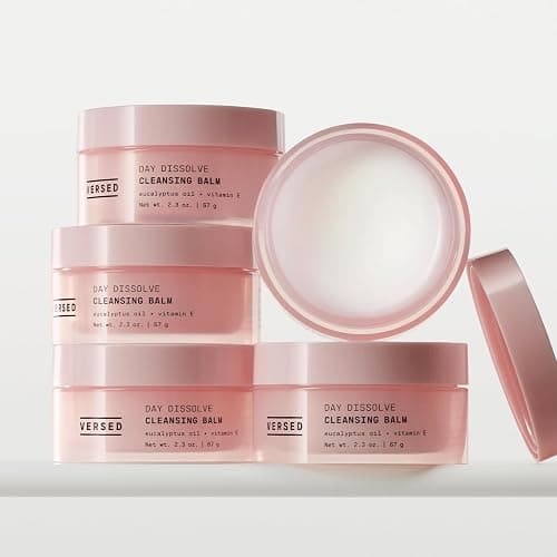 Versed Day Dissolve Cleansing Balm - Makeup Melting Balm Infused with Vitamin E + Eucalyptus Oil to Calm Skin - Oil Based Double Cleanser with Avocado + Jojoba Oil (2.3 oz) thumbnail 5
