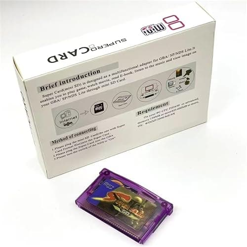 Mini SD Card Game Cartridge Adapter for GBA SP, GBM, IDS, NDS, NDSL: Play Retro Games on Your Handheld with Cheat Codes, Real-Time Save, and Fast Loading thumbnail 6