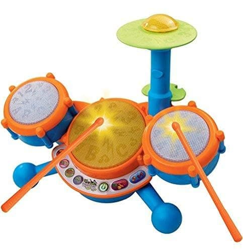 VTech KidiBeats Kids Drum Set, Orange - Image 1