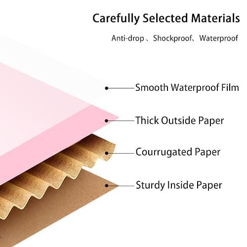 8x8x4 Pink Shipping Boxes, 30 Pack Mailing Boxes for Small Business, Corrugated Cardboard Boxes for Shipping, Packaging thumbnail 4