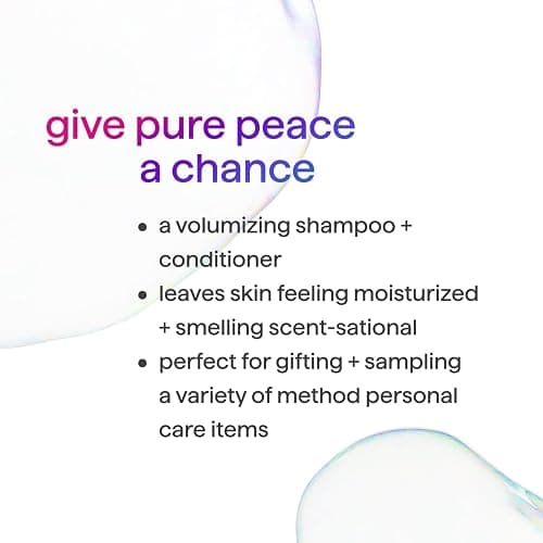 Method Body Wash and Hair Care Gift Set, Pure Peace, 3.4 oz Travel Size Bottles thumbnail 4