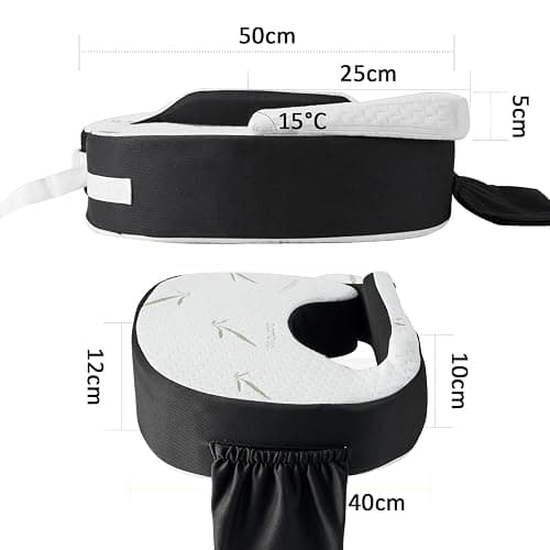 Dresime Stillkissen Klein Baby Ergonomisch Stillhörnchen mit Abnehmbarem Keilkissen Baby Keil Reflux Kissen,Anti-Rutsch,Memory Foam,Verbesserte Körperhaltung Unterstützung thumbnail 2