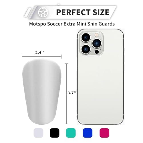 Motspo Soccer Extra Mini Shin Guards for Toddler Kids Youth and Adults - Ultra Miniature Shin Guards Soccer - Extra Small Shin Pads So Light and Comfortable thumbnail 2
