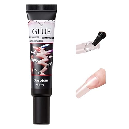 Super Strong Nail Glue for Acrylic Press-On Nails - No UV Light Needed, Fast-Drying, Professional Durable & Water-Resistant Nails Glue, Long-Lasting Semi-Solid - Image 1