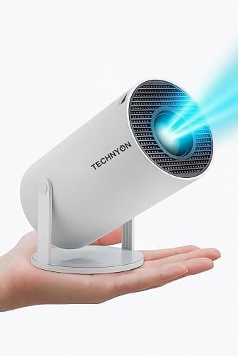 Technyon HY300 PRO+ 2025 | 1080P Full HD WiFi Projector with Android 11.0 – 12000 Lumens Portable Home Theater & Outdoor Movie Projector | Screen Mirroring for iOS/Android | Gaming & HDMI Compatible thumbnail 3
