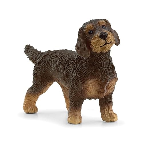 Schleich Farm World - Farm Animal Toy Wire Haired Dachshund Dog Toy Figurine - Kids Ages 3+ - Image 1