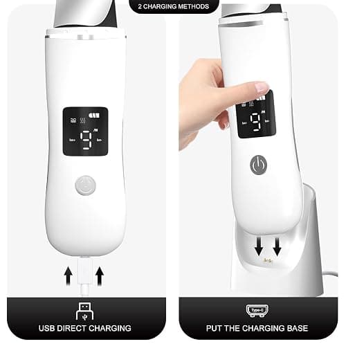 Face Scrubber Skin Spatula, Blackhead Remover with 4 Modes, Pore Extractor Face Spatula Deep Cleansing for Facial Skin Care Gift for Women thumbnail 5