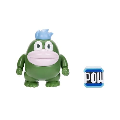 Nintendo Super Mario 4-Inch Spike Poseable Figure with Pow Block Accessory. Ages 3+ (Officially licensed) - Image 1