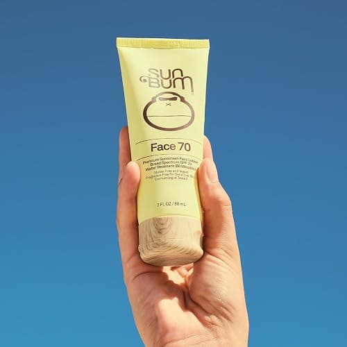 Sun Bum Original SPF 70 Sunscreen Face Lotion - Broad Spectrum Moisturizing Facial Sunscreen with Vitamin E - Fragrance Free - Travel Size - 3 oz - Image 1
