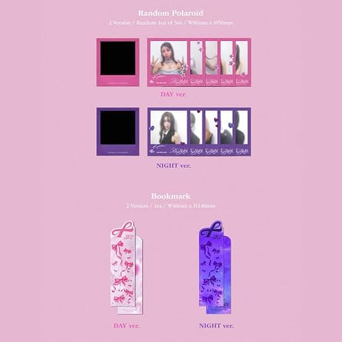 FIFTY FIFTY Day & Night Standard - Day Ver. Postcard + Photobook R + Goodie + Lyrics Paper + Bookmark + Star-Shaped Paper Ring + Sticker + Folded Poster + 3 Extra Photocards thumbnail 5