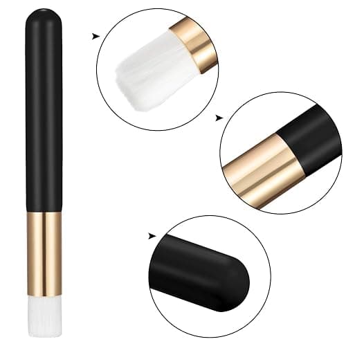 Hicarer 20-Piece Lash Shampoo Brush Set, Black, Fiber Bristles, Wood Handle, Nose Pore Deep Cleaning, Facial Cleansing, Eyelash Extensions, Blackhead Brush for Women, Cosmetic Tools thumbnail 3