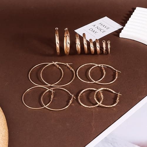 HaHaGirl 44-65pcs Golden Silver Plated Jewelry Sets Necklaces,Bracelets Bangles,Earring,Rings for Women Valentine Anniversary Birthday Friendship thumbnail 5