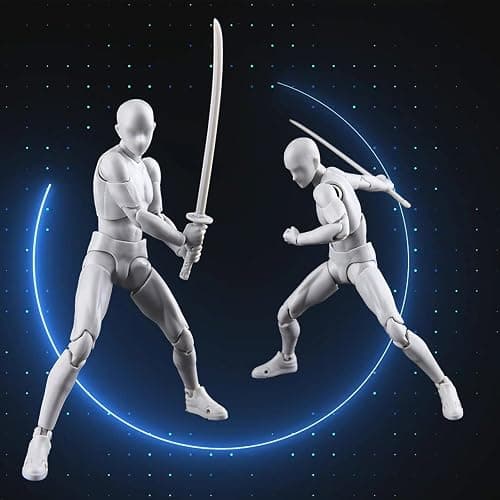gnallang Action Figures PVC Model (Grey Color) with Box Drawing Figure Models for Artists(Male) thumbnail 4