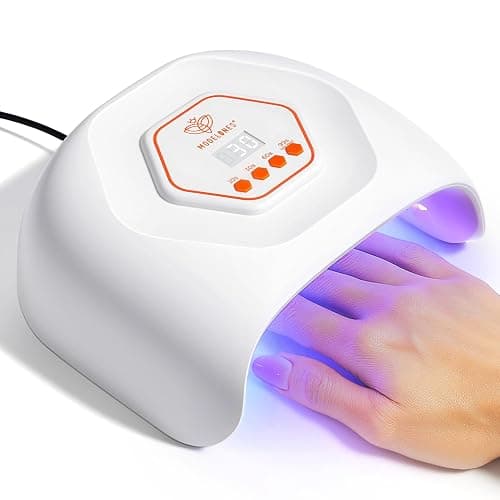 modelones UV LED Nail Lamp, Light for Gel Nails Nail Dryer Gel Polish Fast Curing with 4 Timer Smart Sensor Nail Art Tools Manicure Kit Starter Friendly Gifts for Women Girls - Image 1
