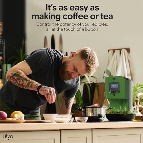 LEVO II+ - Herbal Oil Infusion Machine Plus Filter Technology - Botanical Extractor, Herb Dryer, Decarboxylator, Oil Infuser - Easy Edible Infusion Maker for Gummies, Brownies & More - Licorice Black thumbnail 6