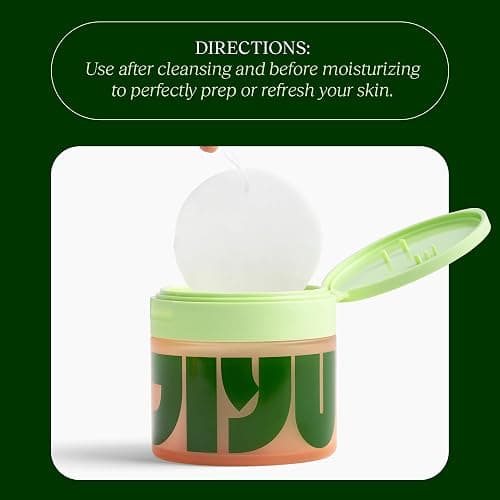JiYu Toning Polish Pads - Korean Skincare for Dark Spots, Wrinkles & Dull Skin - Hydrating Facial Treatment with Snail Mucin, Niacinamide, Peptides & Centella - 100 Count thumbnail 8