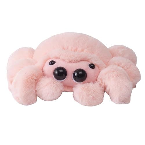 Jorkei Cute Spider Plush Toy - Soft Halloween Stuffed Animal, Valentine's Gift, Birthday Present for Kids & Adults (Pink) thumbnail 9