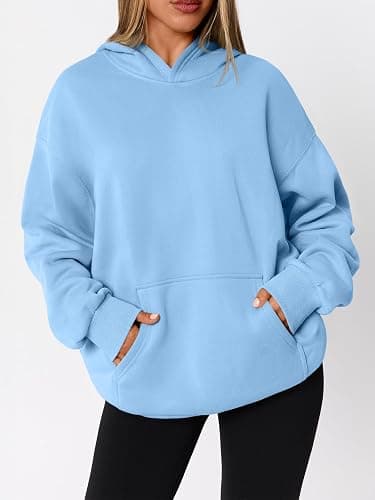 WYNNQUE Hoodies for Women Oversized Sweatshirts Fall Fashion Outfits 2026 Casual Sweaters Tops Fleece Workout Winter Clothes thumbnail 3