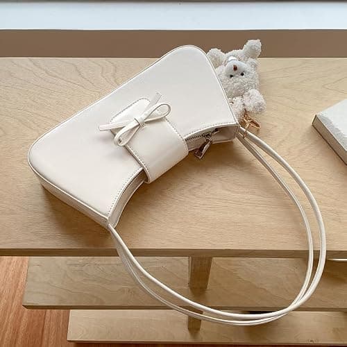 GETERUUV Shoulder Bags for Women Coquette Bow Purse Y2k Bag Small Cute Purses Mini Hobo Handbag Faux Leather Shoulder Purse thumbnail 4