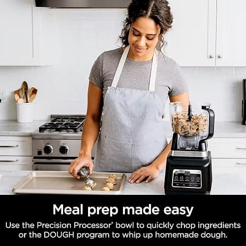Ninja BN805A Pro Plus Kitchen System, 1400W, 5-in-1: Smoothies, Chop, Dough, Auto IQ, 72oz Blender Pitcher, 64oz Processor Bowl, 2x32oz Cups, Black thumbnail 6