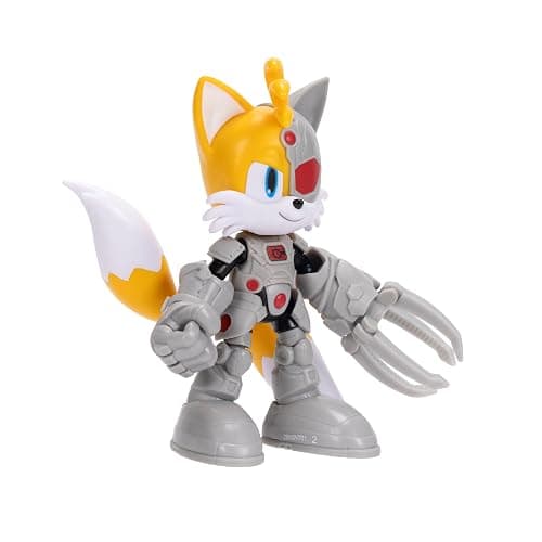 DC X Sonic Collectable Action Figures Shadow as Batman, Tails as Cyborg, Knuckles as Superman Featuring Highly Articulation Figures with Dynamic Posing thumbnail 15