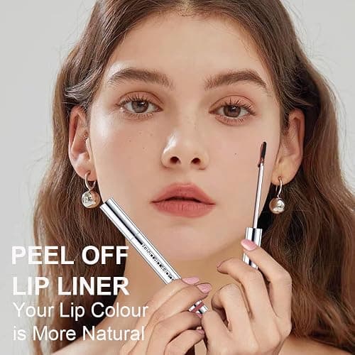KIMIEYE 3 Colors Peel Off Lip Liner Stain with Tweezer, Long Lasting Waterproof Lip Tint Stains Makeup Set with Matte Finish for Women, Natural Look, Easy to Use, for All Skin Types (#3,6,7) thumbnail 3