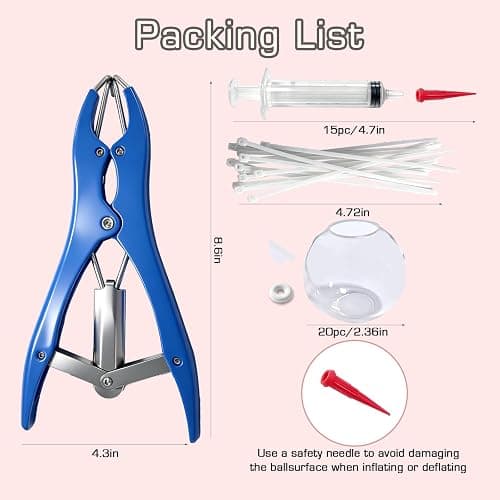 20pcs DIY Squishy Stress Ball Making Kit – Blank Skins with Air Pump & Expander Tool, Make Your Own Transparent Fidget Pressure Balls for Adults thumbnail 3