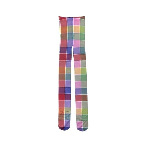 Vintage 60s Printed Funky Tights for Women Y2K Tie Dye Mesh Pantyhose Skinny Body Shaping Leggings Streetwear thumbnail 4