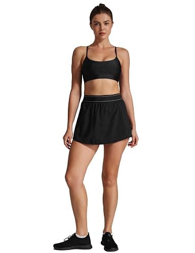AugIris Women's Tennis Golf Skirts High Waisted with Pockets Inner Shorts for Athletic Skorts Sports Running thumbnail 9