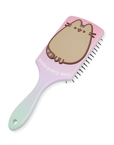 Pusheen Women's Hair Brush and Scrunchie Set | Adults All Over Print Bobble and Paddle Brush with 3D Cat Detangling Brush thumbnail 2