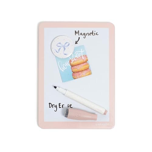 U Brands Magnetic Locker Accessories and Decorating Kit, 5 Piece Set, Locker Organizer, Back to School Essentials, Pink Charming Coquette, Whiteboard, Mirror, and more thumbnail 7