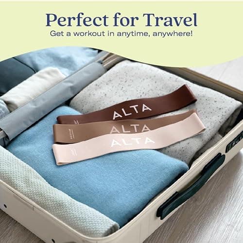 ALTA Mini Loop Bands for Exercise - Premium Durable Latex - Small Resistance Bands for Women, Booty Bands for Working Out, Leg Stretch Loops for Physical Therapy, Pilates Exercise Mini Bands Set thumbnail 6