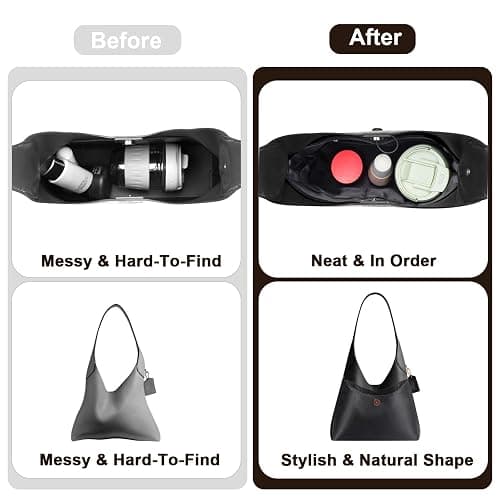ZTUJO Purse Organizer Insert For Coach Brooklyn 28 and 39 (Black, For Brooklyn 28) thumbnail 7