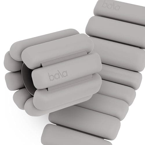 Bala Bangles Wrist & Ankle Weights for Women & Men - Adjustable Silicone Weighted Bracelet Set for Gym, Yoga, Pilates, Cardio & Strength Training - Wearable Arm & Leg Workout Weights - Image 1