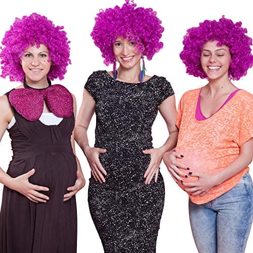 Sumind 2 Pcs Fake Pregnancy Belly Costume, Inflatable Santa Claus Belly Prop with Adjustable Strap for Halloween Christmas - Image 1