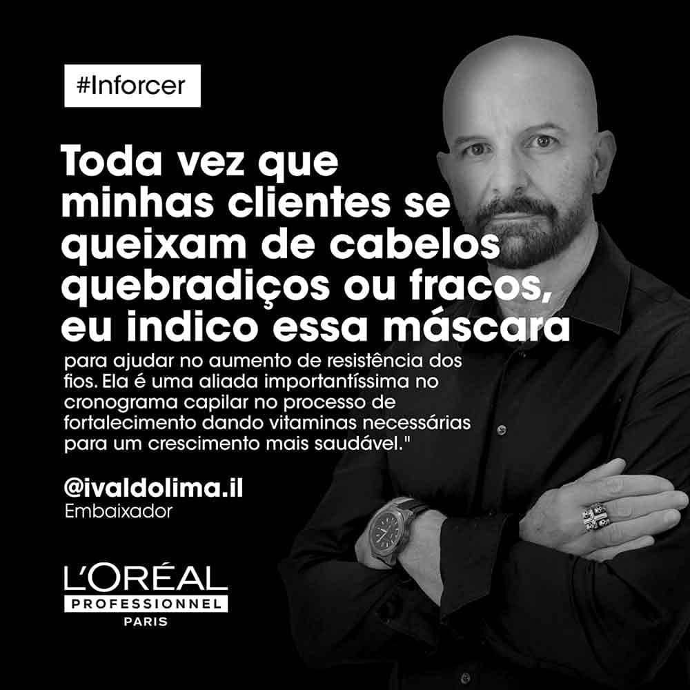 L'Oréal Professionnel Máscara de Tratamento Inforcer, Para Cabelos Fracos e Frágeis, Fornece Força e Previne Quebras, Com Biotina e Vitamina B6, 500g thumbnail 5