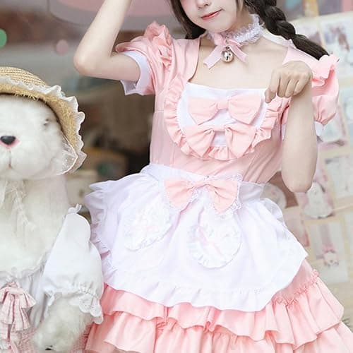 XYGJZ Women Sweet Lolita Dress Halloween Cosplay Costumes Layers Maid Dresses thumbnail 2