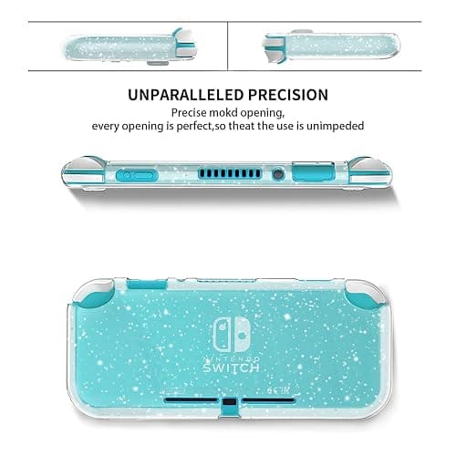 DLseego Protective Case for Nintendo Switch Lite, Glitter Bling Soft TPU Cover with Shock-Absorption and Anti-Scratch Design Protective Case - Crystal Glitter thumbnail 2