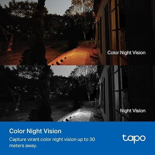Tapo TC40 Full HD Pan/Tilt Outdoor Security Camera CCTV Camera 360° View | 1080p Wi-Fi Outdoor Camera, Person Detection, Color Night Vision, Motion Tracking, IP65, Two-Way Audio, No Monthly Fee, Alexa thumbnail 4