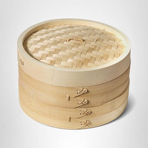 Joyce Chen 2-Tier Bamboo Steamer Baskets, 10-Inch thumbnail 9
