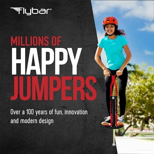 Flybar Master Pogo Stick for Kids Ages 9+, 80–160 lbs – Easy Grip Handles – Active Exercise Toy for Tweens & Teens – Outdoor Toy with Non-Slip Foot Pegs for Boys and Girls – No Assembly Needed thumbnail 2
