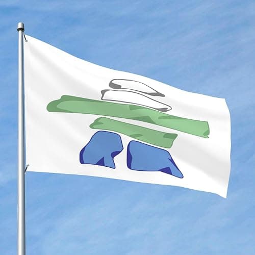 Double Sided Flag of Nunatsiavut Flag 2x3 Ft Outdoor Durable Holiday Yard Decoration Flags 2by3 Banner thumbnail 4