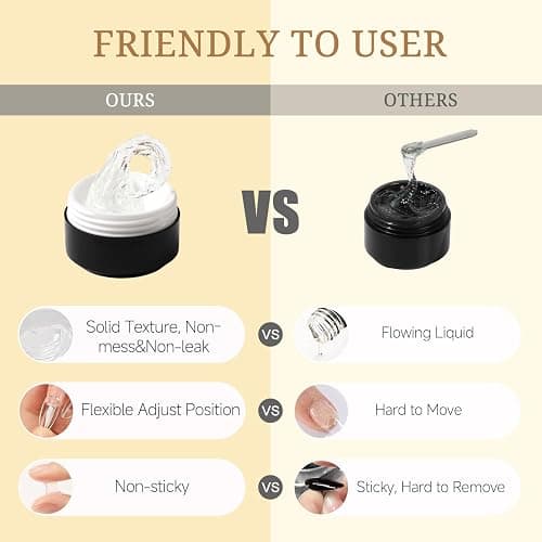 GZMAYUEN Festes Nagelverlängerung Nail Extension Builder Gel 15ML Weiß Solid Aufbaugel Gel für Nägel, 3D Dekoration Nagelskulptur Gel Hartes Gel thumbnail 7
