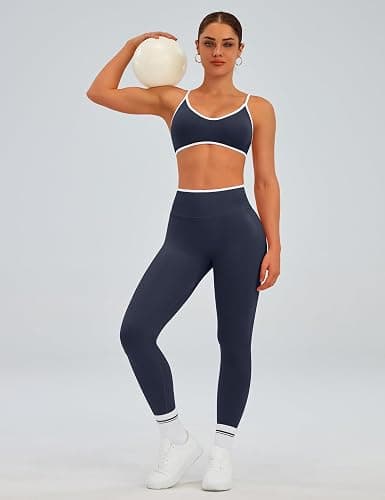 TDIFFUN Women Workout Sets 2 Piece Seamless Scrunch Butt Lifting Leggings Padded Sports Bra Matching Set Gym Yoga Outfits thumbnail 4