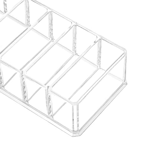 HBlife 2 Pack Clear Acrylic Makeup Compact Organizer, 8 Spaces Vanity Organizer Stand Eyeshadow Pallet Storage for Lipstick Bronzer Powder Highlighter, Skincare Cosmetic Display Cases for Bathroom thumbnail 5