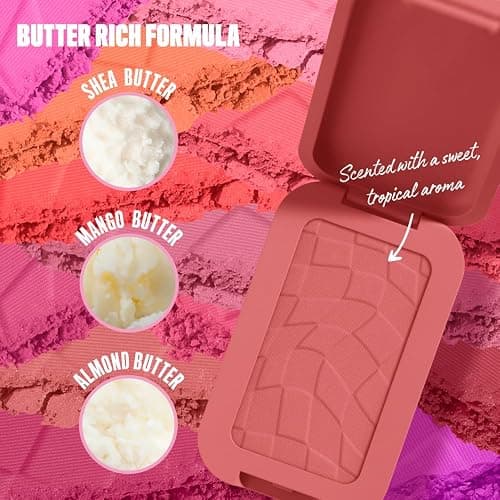 NYX Professional Makeup Blush in Polvere, Per un Look Fresco e Colorato, Arricchito con Burro di Mango, Mandorle e Karitè, Sfumabile, Buttermelt, Tonalità: Feeling Butta, 5 g thumbnail 2