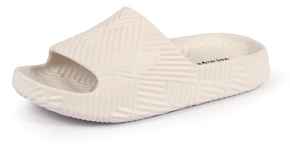 Weweya Slippers for Women and Men - Bathroom Shower Shoes - Non Slip House Slides - Lightweight Beach Sandals - Image 1