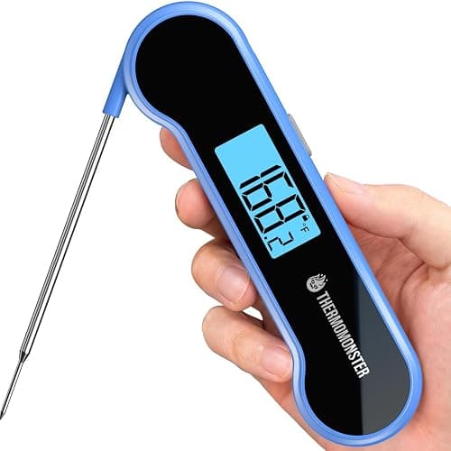 0.5 Sec Instant Read Meat Thermometer Digital with ±0.5℉ Precision, Food Thermometer for Cooking Kitchen Gadgets, Oven Grill Candy BBQ Essentials Accessories, Gifts for Him Dad Men Birthday, Blue - Image 1