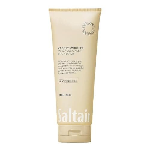 Saltair KP Body Scrub | Fragrance-Free 5% Glycolic Exfoliator | 10 oz | fruit Acid and physical exfoliants for rough-feeling areas and a smoother shower regimen - Image 1