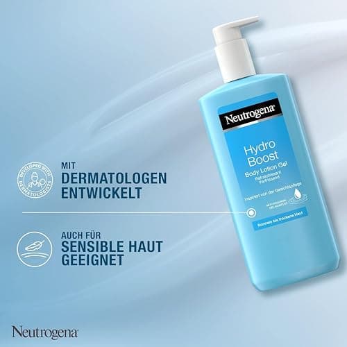 Neutrogena Hydro Boost Bodylotion Gel, ultraleichte Feuchtigkeitscreme mit Hyaluron, für normale bis trockene Haut, 400ml thumbnail 6